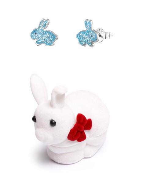 the-love-silver-collection-sterling-silver-enamelled-sparkly-bunny-rabbit-stud-earrings-with-a-novelty-gift-box
