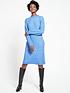  image of everyday-crew-neck-knitted-jumper-dress-blue