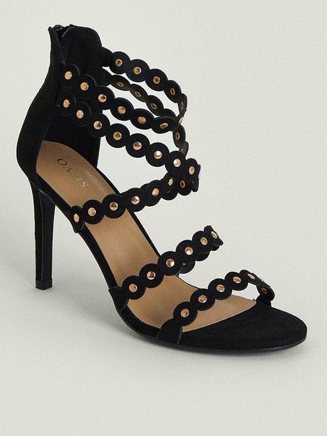 oasis-scallop-strap-stud-detail-sandal-black