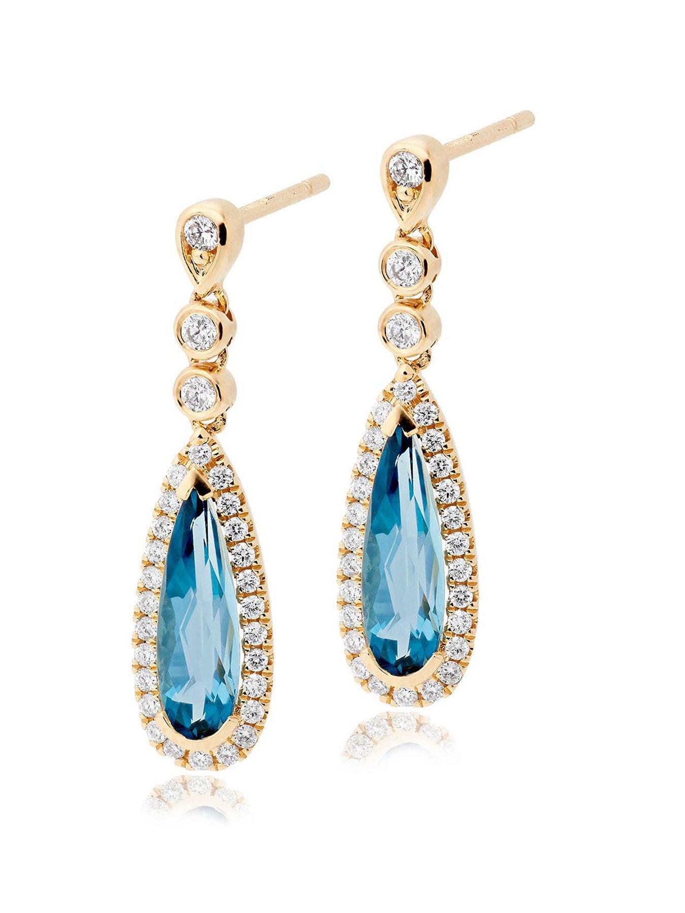 Beaverbrooks 2025 aquamarine earrings