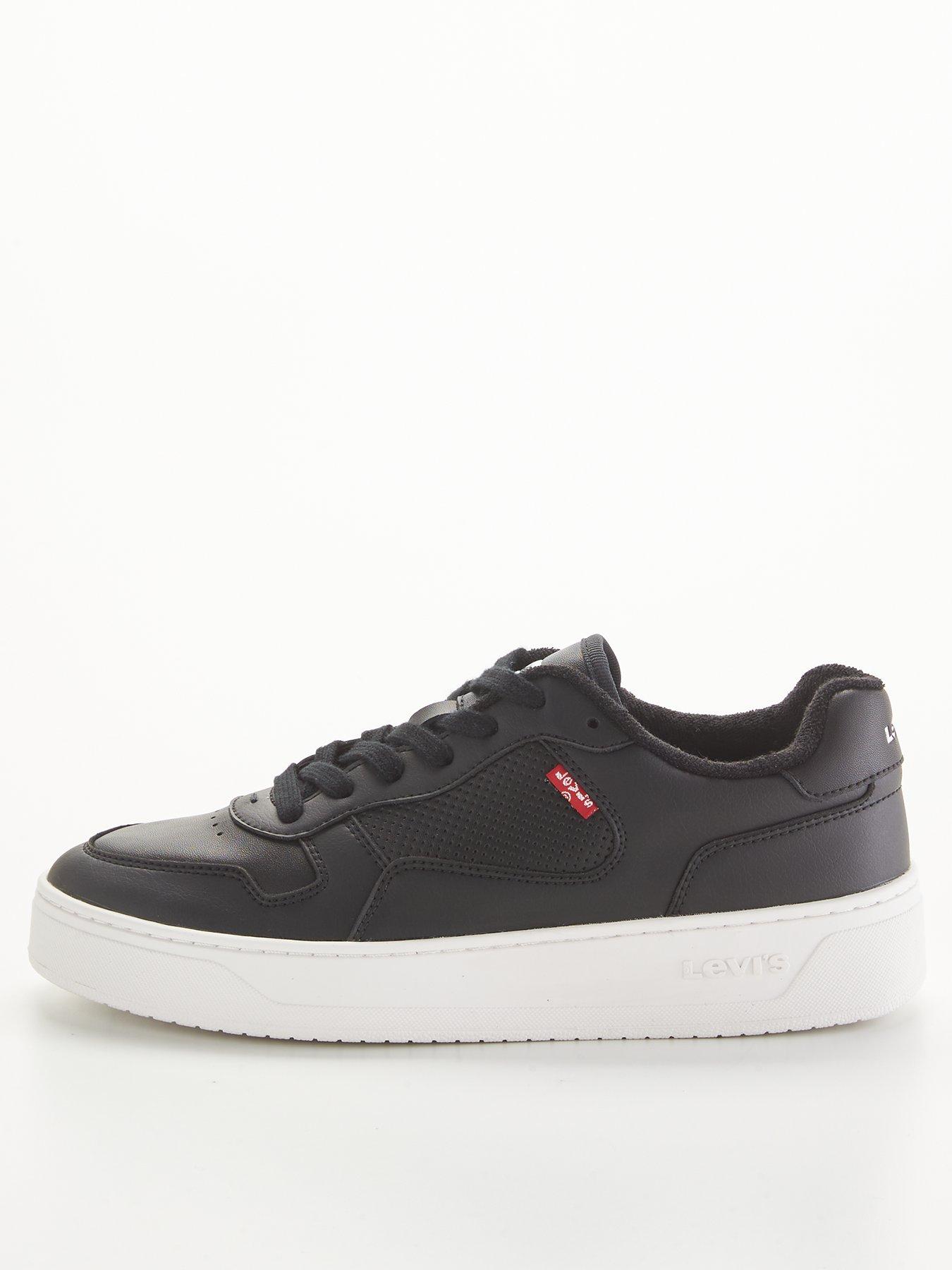 Levi's Glide Leather Trainers -Black 