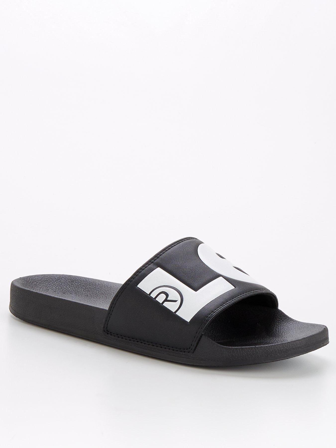 Levi's June L Sliders - Black | littlewoods.com