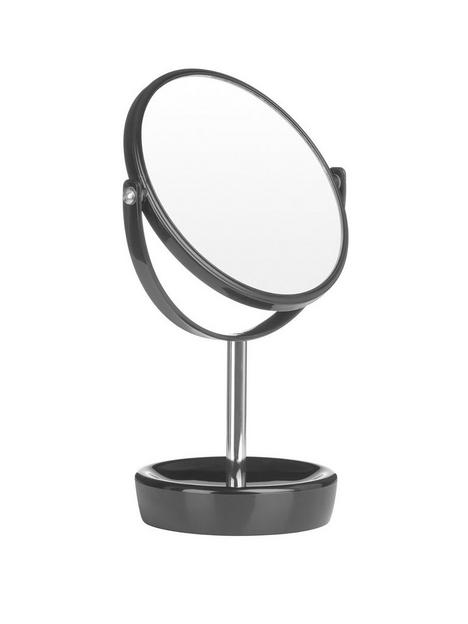 premier-housewares-black-chrome-swivel-bathroom-mirror