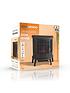  image of daewoo-1900w-electric-fire-flame-effect-curved-stove-heater-fireplacenbsp--black