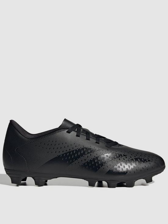 front image of adidas-mens-predator-204-firm-ground-football-boot-black