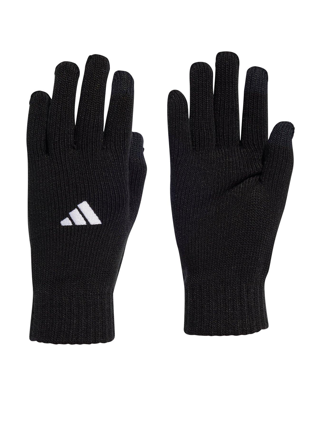 adidas Mens Football Tiro League Knit Gloves - Black