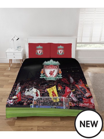 Liverpool FC The Kop Double Duvet Cover Set - Red 
