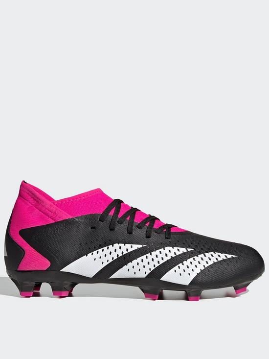 front image of adidas-mens-predator-203-firm-ground-football-boot-blackwhite
