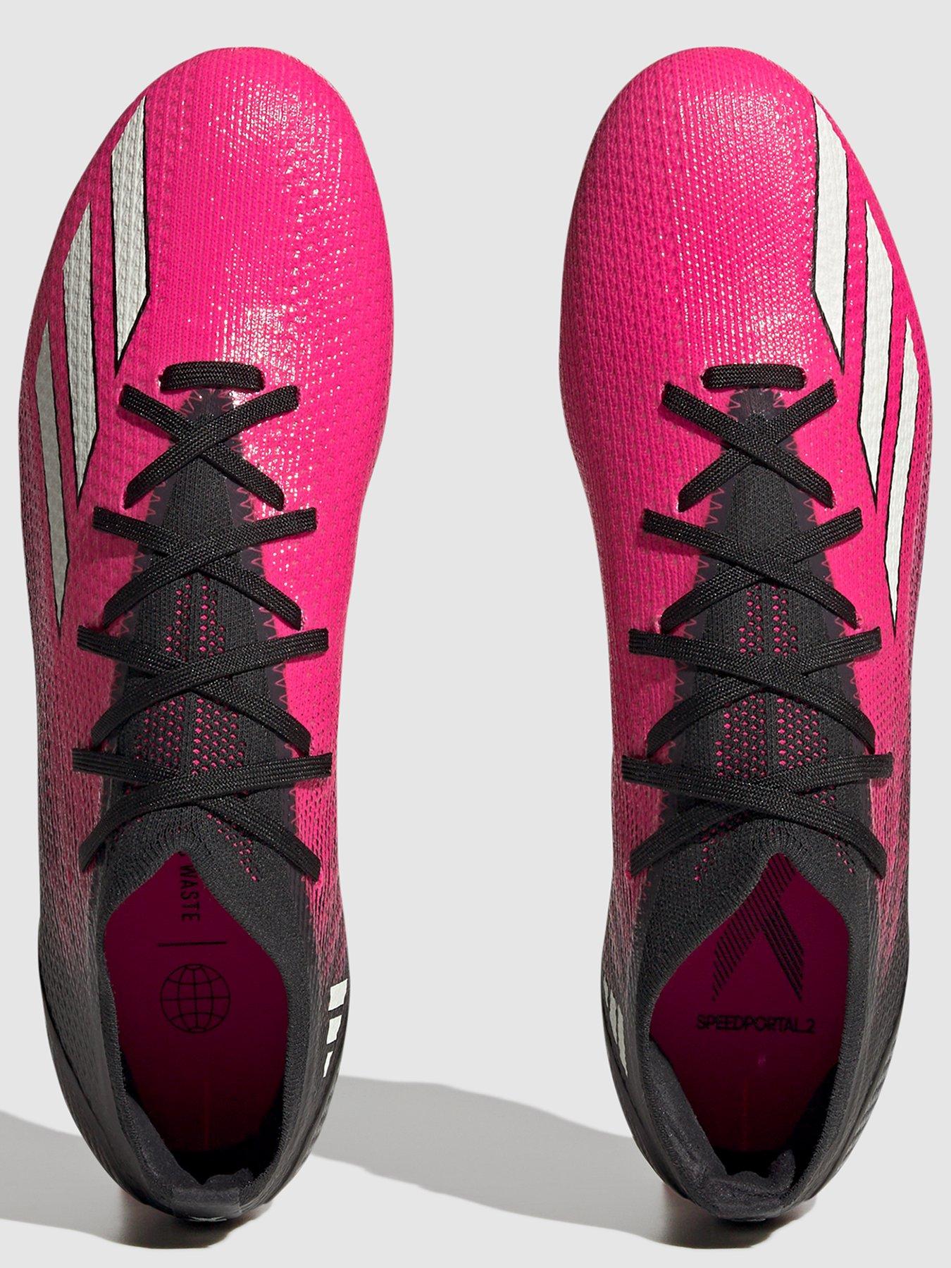  image of adidas-mens-x-speed-form2-firm-ground-football-boot-pink