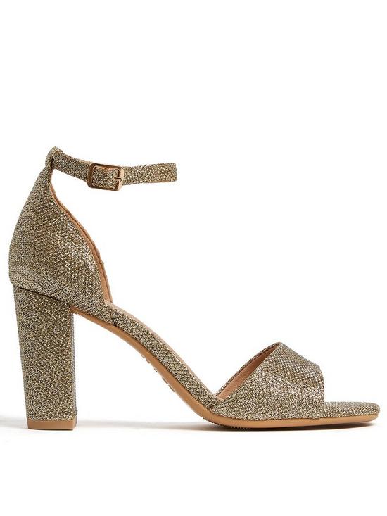 front image of new-look-glitter-2-part-square-open-toe-block-heel-sandals-gold