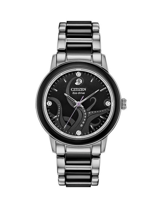 front image of citizen-ladies-eco-drive-disney-wr100-watch