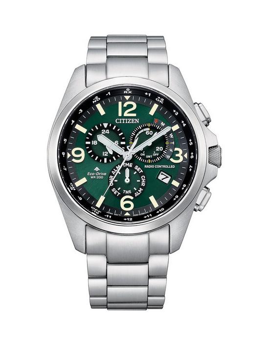 front image of citizen-gents-eco-drive-chronograph-watch
