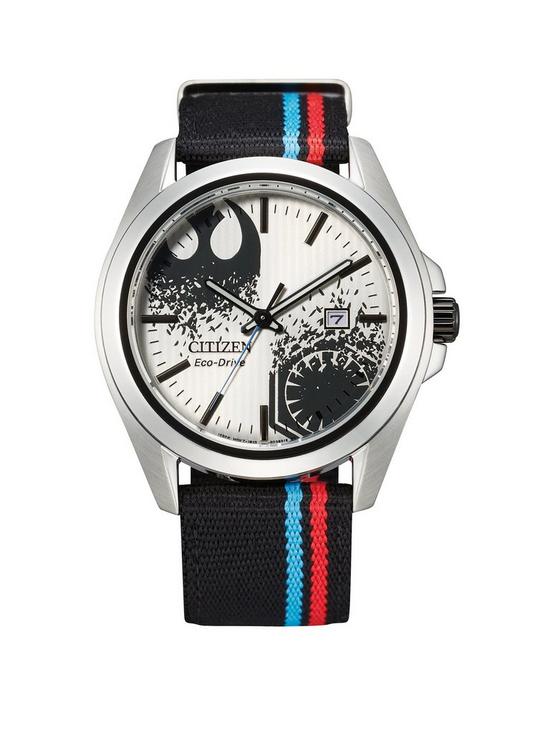 front image of citizen-gents-eco-drive-star-wars-watch