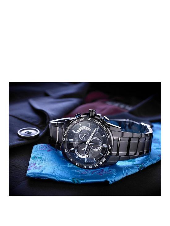 stillFront image of citizen-gents-eco-drive-chrono-at-wr200-watch