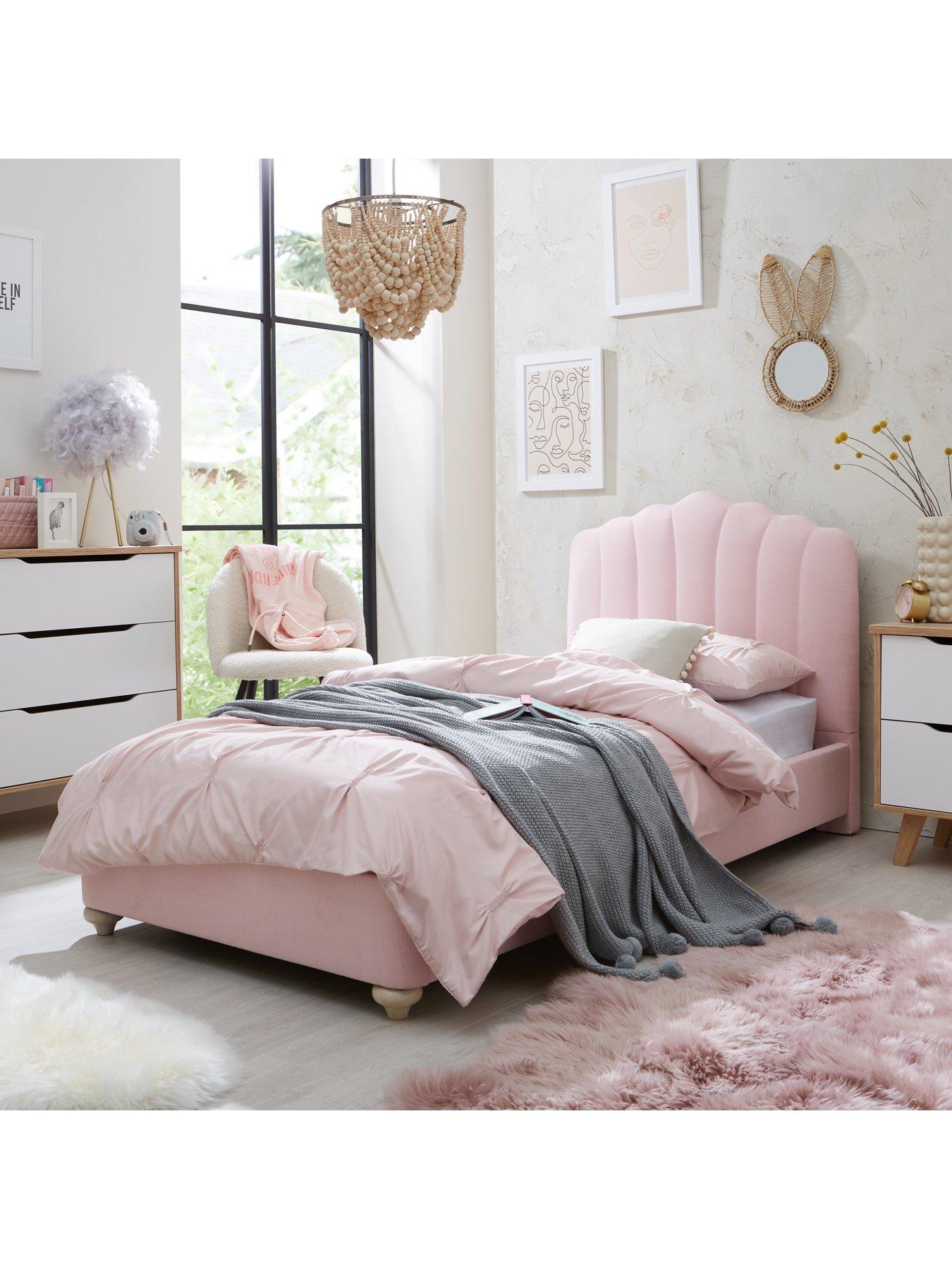 very-home-emma-fabric-childrensnbspsingle-bed-with-mattress-options-buy-and-save