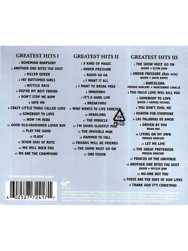 Queen - Greatest Hits I II & III - Platinum Collection 3 CD set