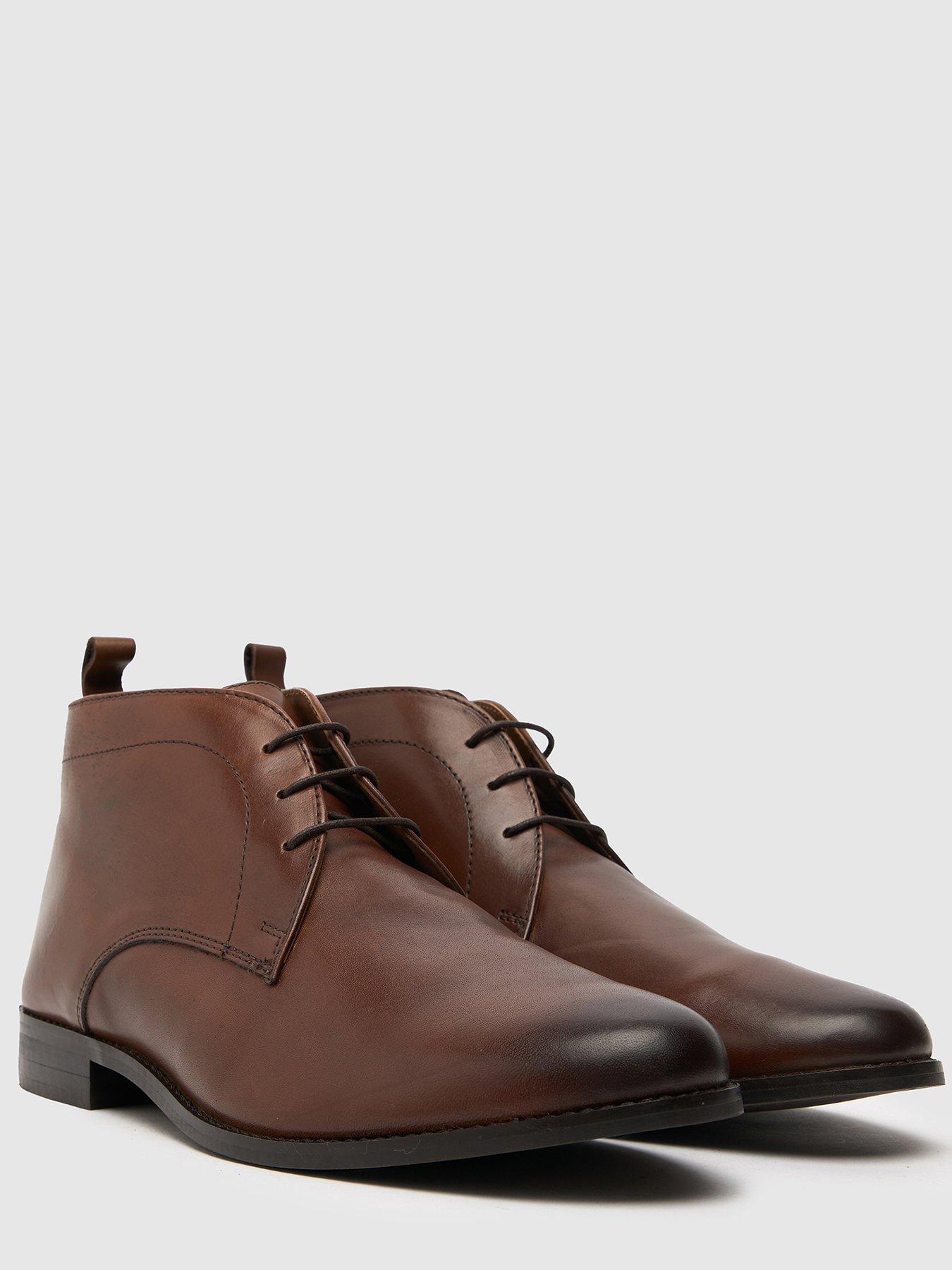  image of schuh-dez-smart-chukka-boots-brown