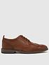  image of schuh-rafe-leather-brogue-shoes