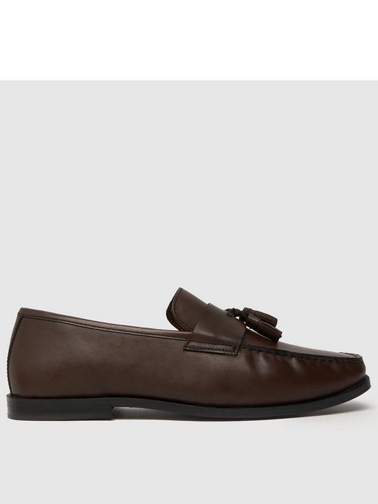 front image of schuh-rich-leather-loafers