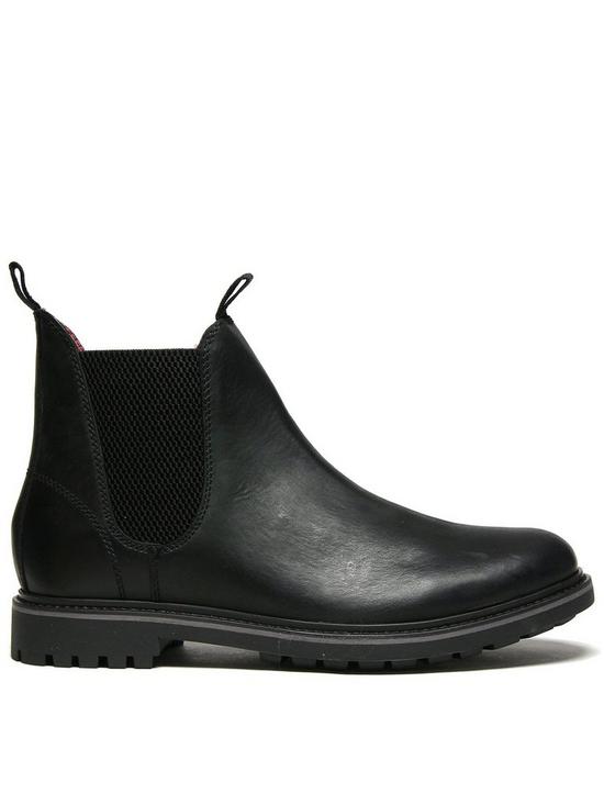 front image of schuh-dylan-chelsea-boots-black