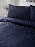  image of very-home-florence-geometric-duvet-cover-set-navy