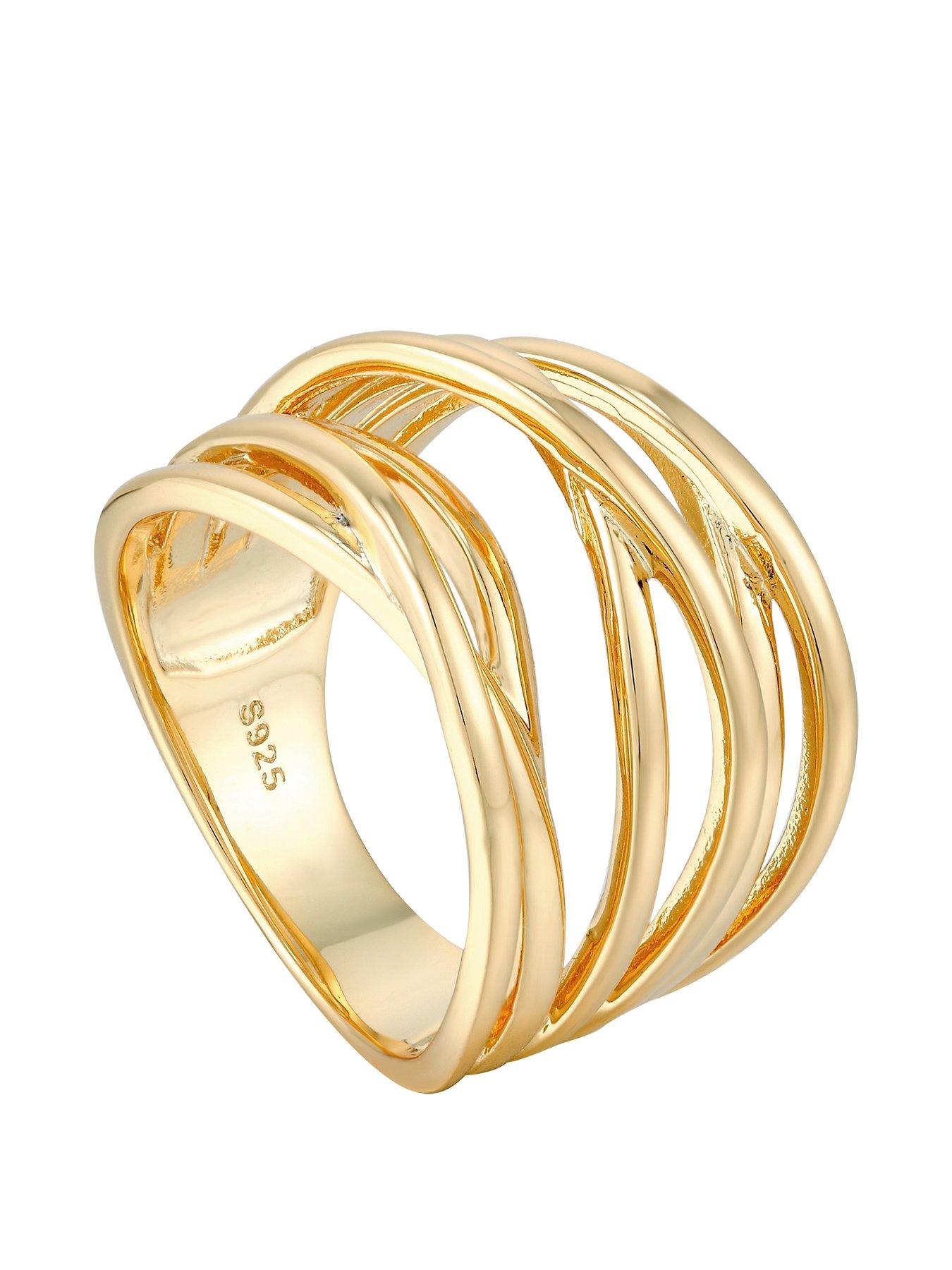 the-love-collection-18ct-gold-plated-sterling-silver-multi-band-ring