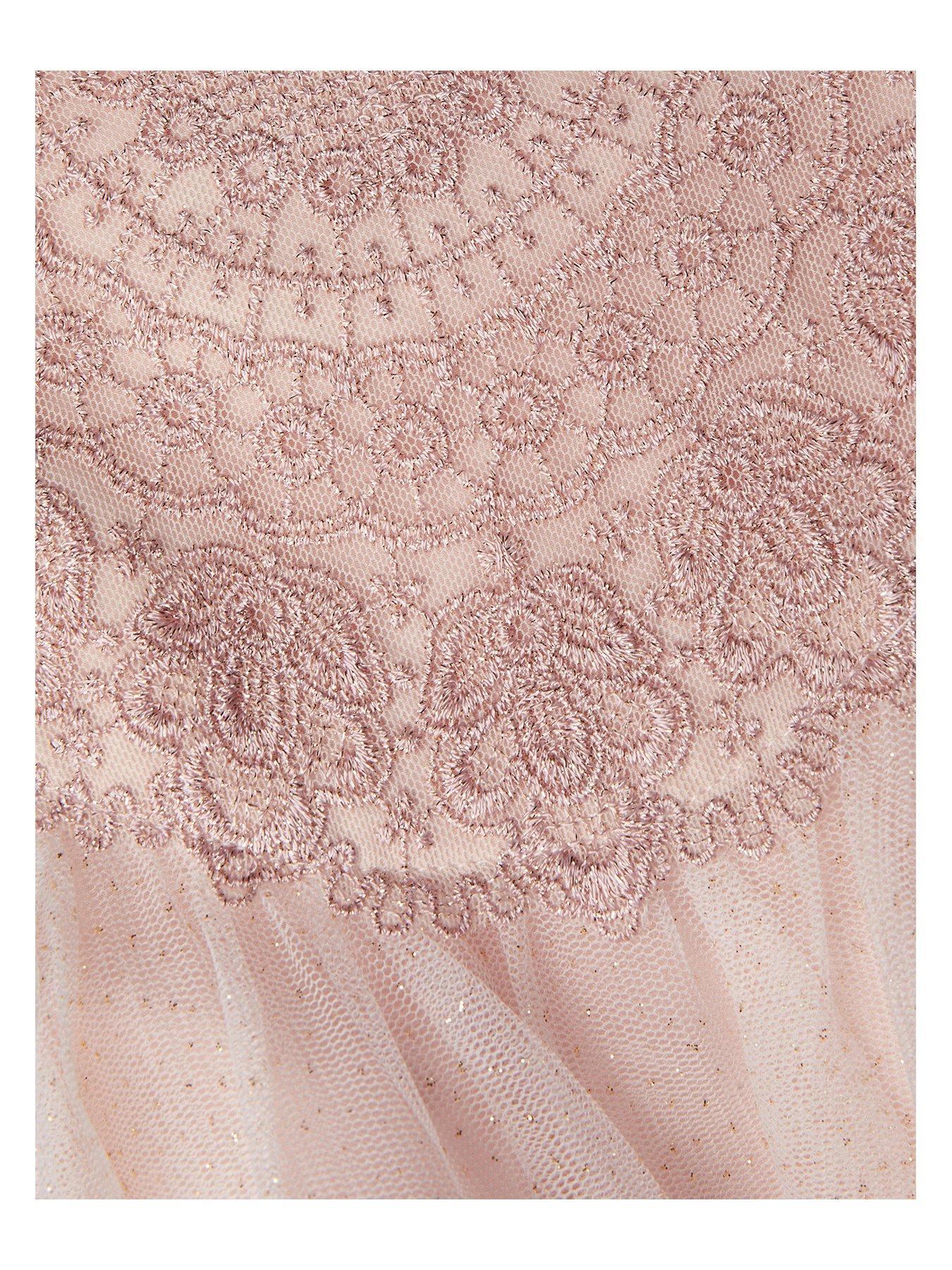Monsoon Girls Estella Dress - Pink | Littlewoods