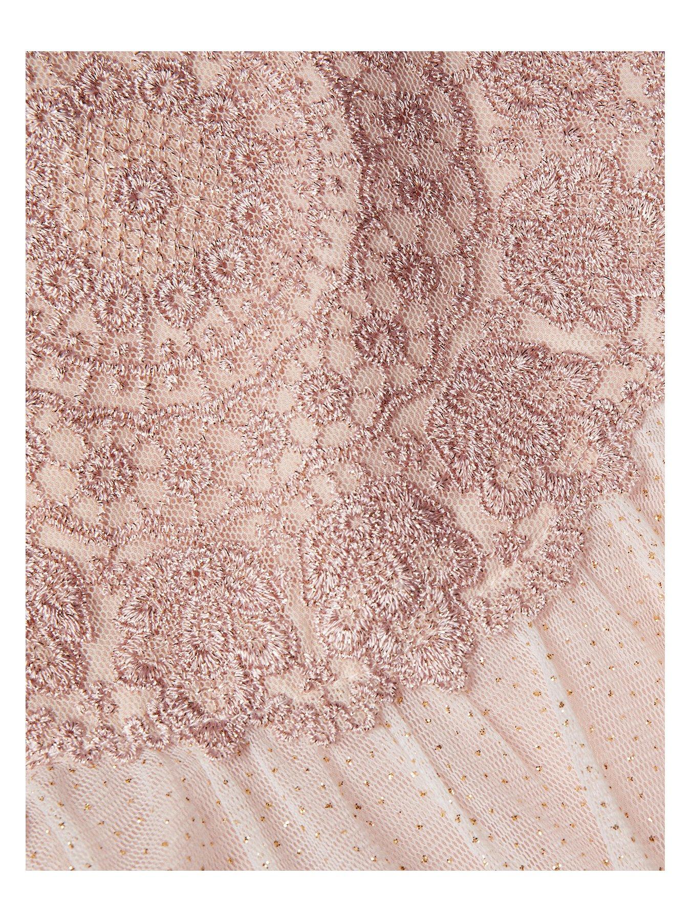  image of monsoon-baby-girls-estella-dress-pink