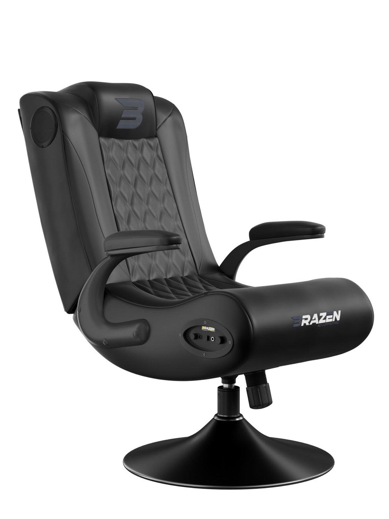 BraZen Emperor XX 2.1 Elite Esports DAB Surround Sound Gaming Chair Pedestal littlewoods