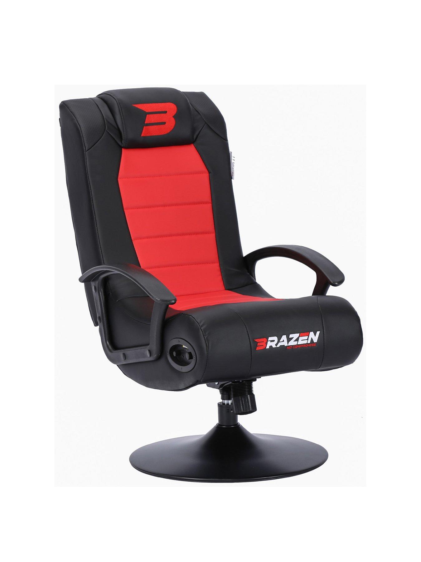 BraZen Pride 2.1 Bluetooth Gaming Chair Black and Red