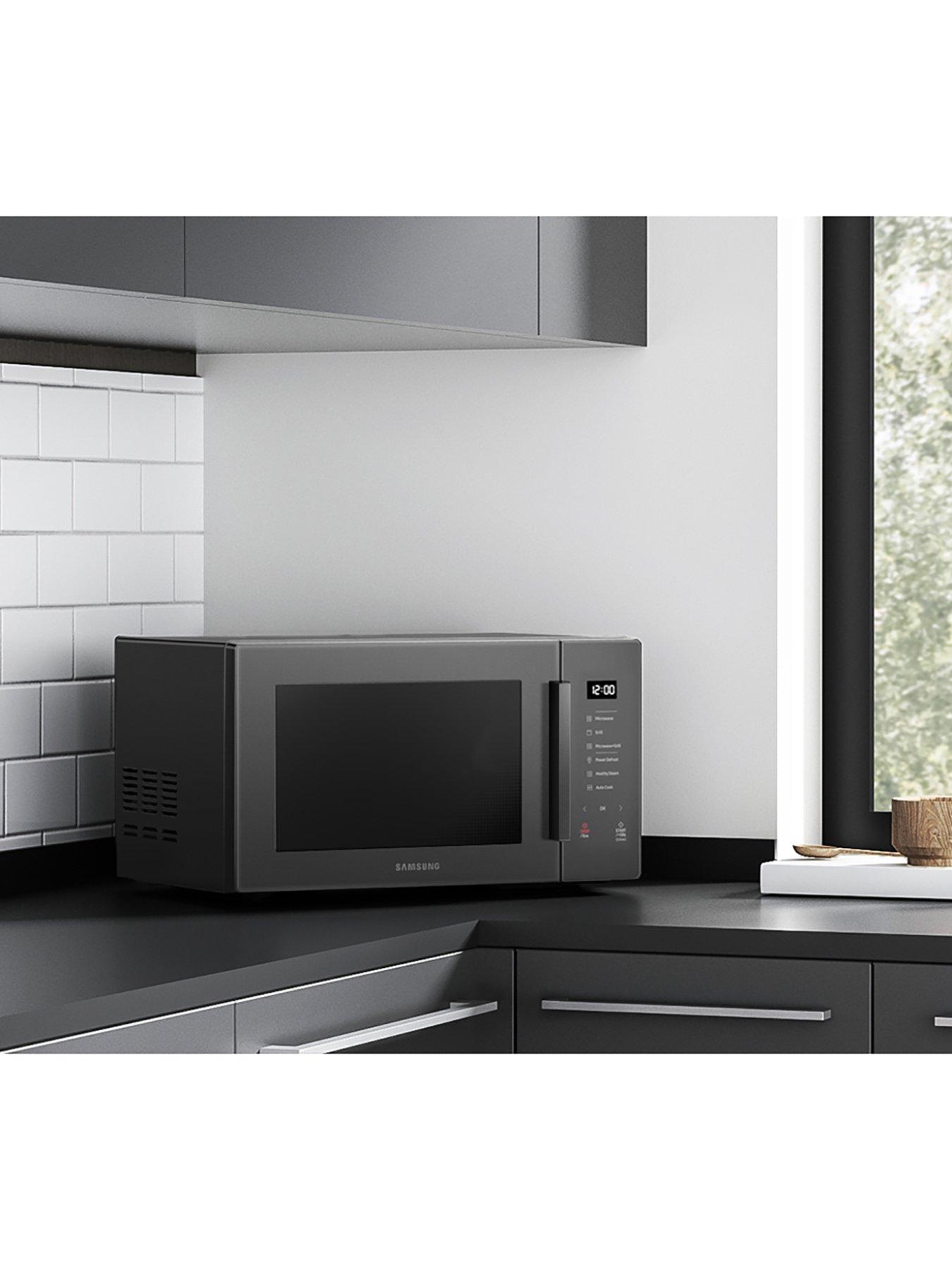  image of samsung-ms23t5018aceu-23-litre-solo-microwave-with-triple-distribution-system-charcoal