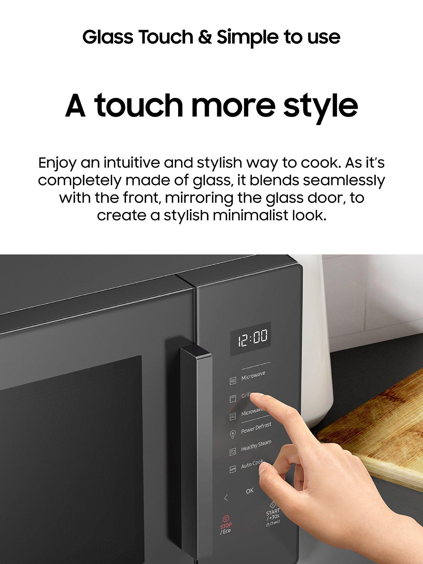  image of samsung-ms23t5018aceu-23-litre-solo-microwave-with-triple-distribution-system-charcoal