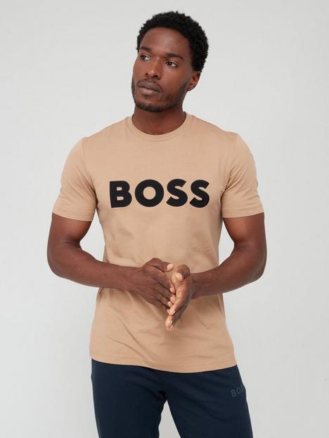 boss-tiburt-345-large-logo-t-shirt-beige