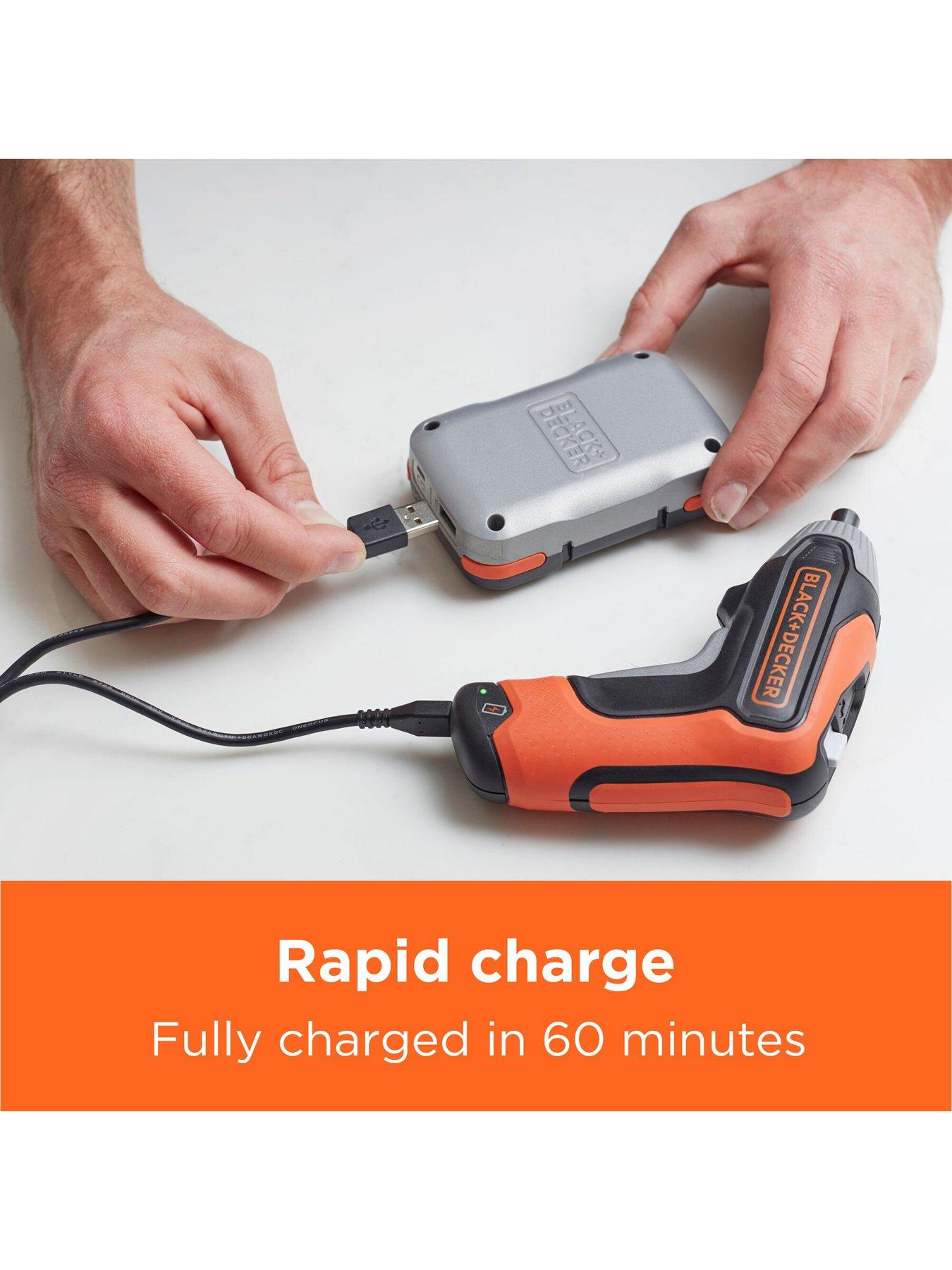 Image 4 of 5 of Black & Decker 3.6V Cordless Screwdriver BCF611CKUSB-GB