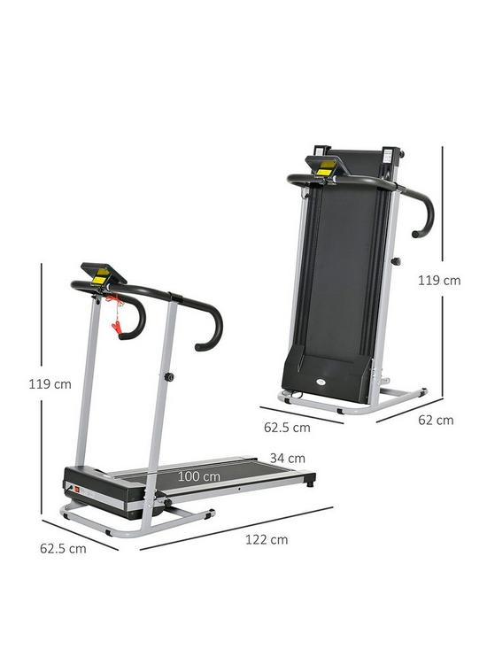 stillFront image of homcom-electric-folding-treadmill-home-running-machine-500w-28kg-blackgrey