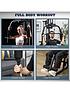  image of homcom-multifunction-home-gym-machine-with-45kg-weight-stacks-for-strength-training