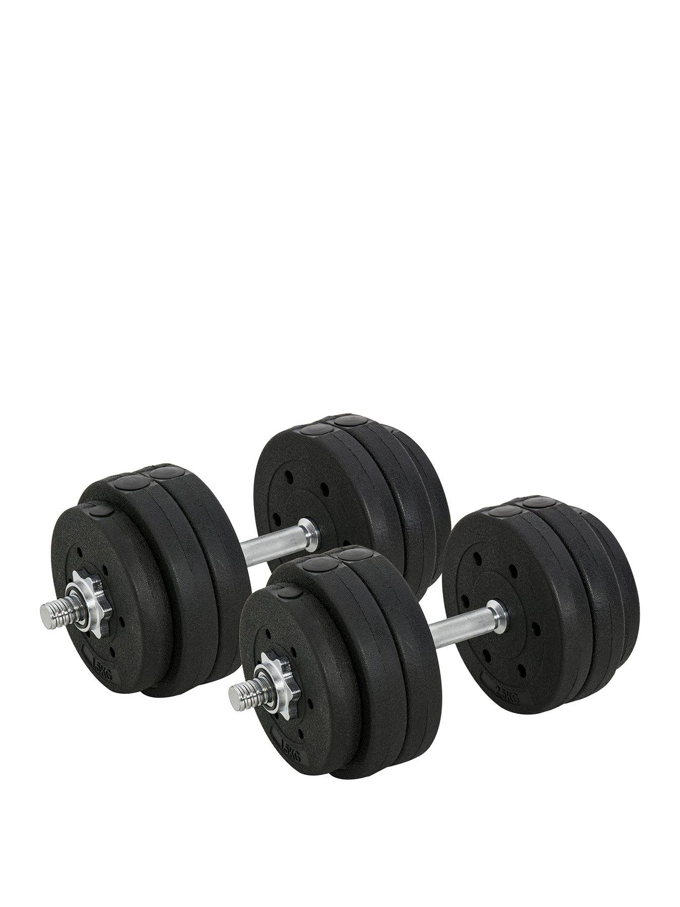 undefined 30kg Adjustable Dumbbells Set Hand Weight Barbell Weight Lifting Equipment