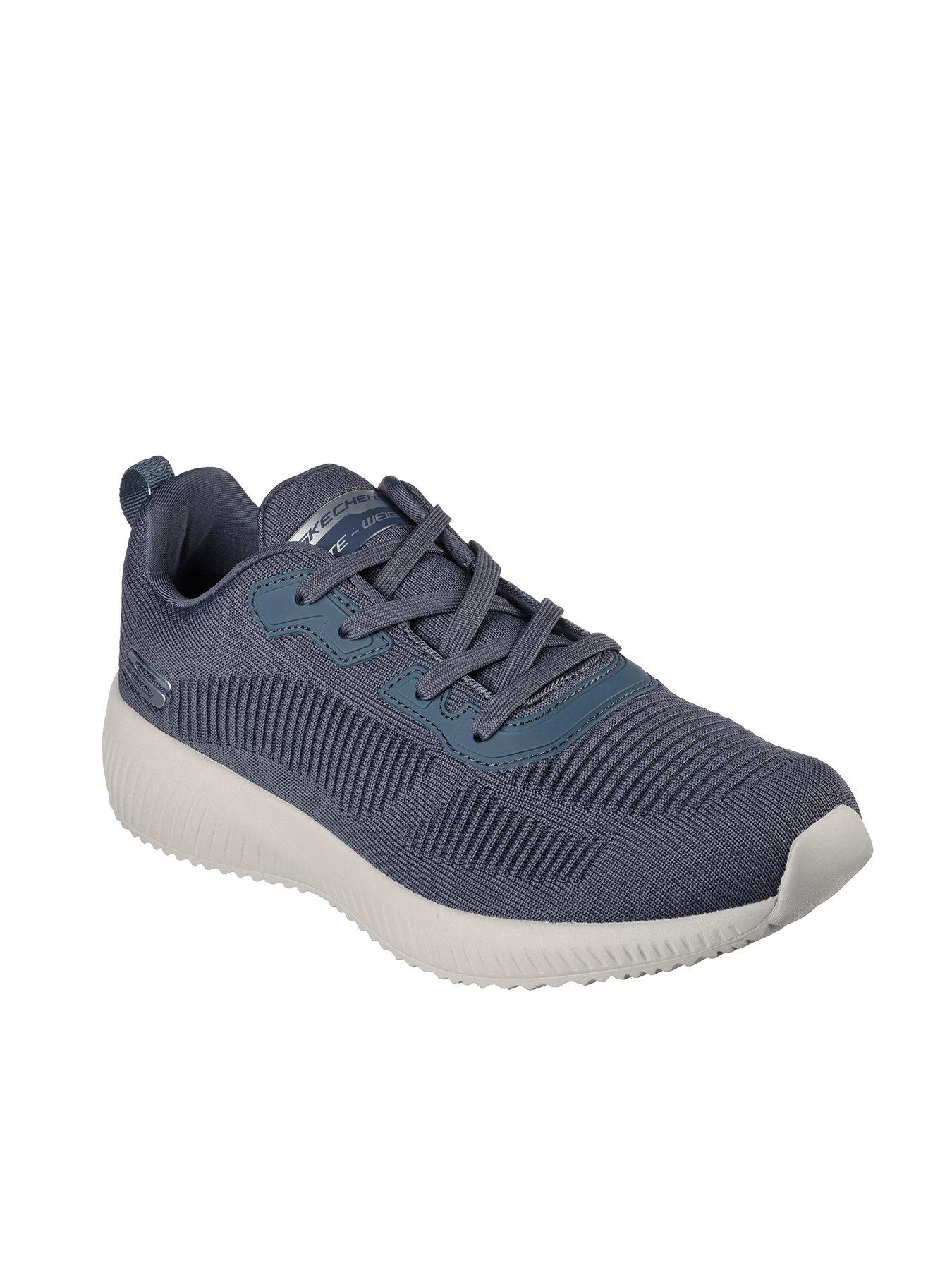 Skechers Squad Engineered Knit Lace-up Memory Foam Trainer | littlewoods.com
