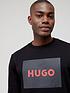  image of hugo-duragol222-large-logo-sweatshirt-black