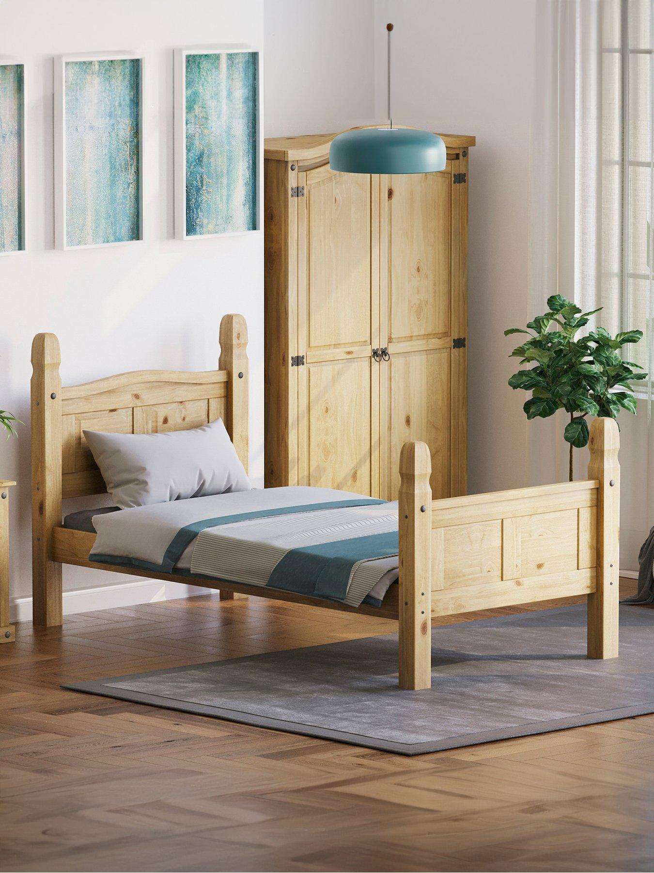Image 1 of 6 of Vida Designs Corona Solid Pine&nbsp;Bed Frame&nbsp;-&nbsp;High Foot End