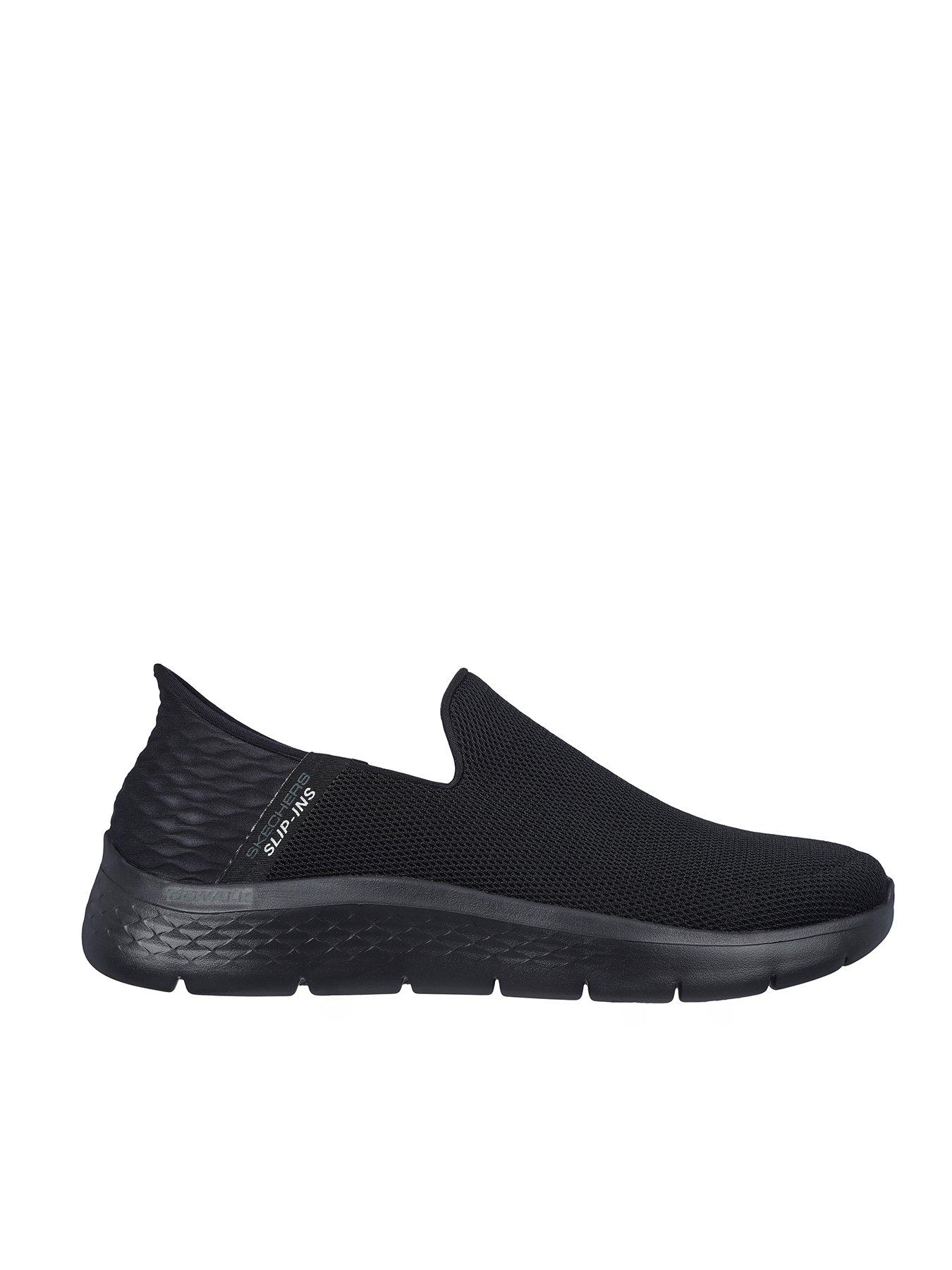 undefined Go Walk Flex Slip-in's - Flex Basic Mesh Slip On Trainer - Black