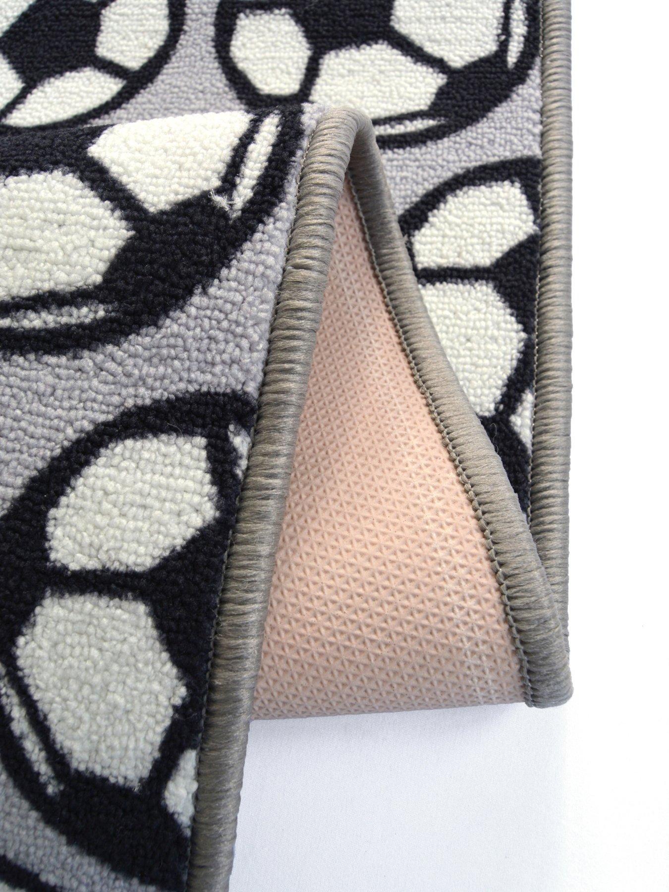 Image 4 of 4 of Football Rug - Grey