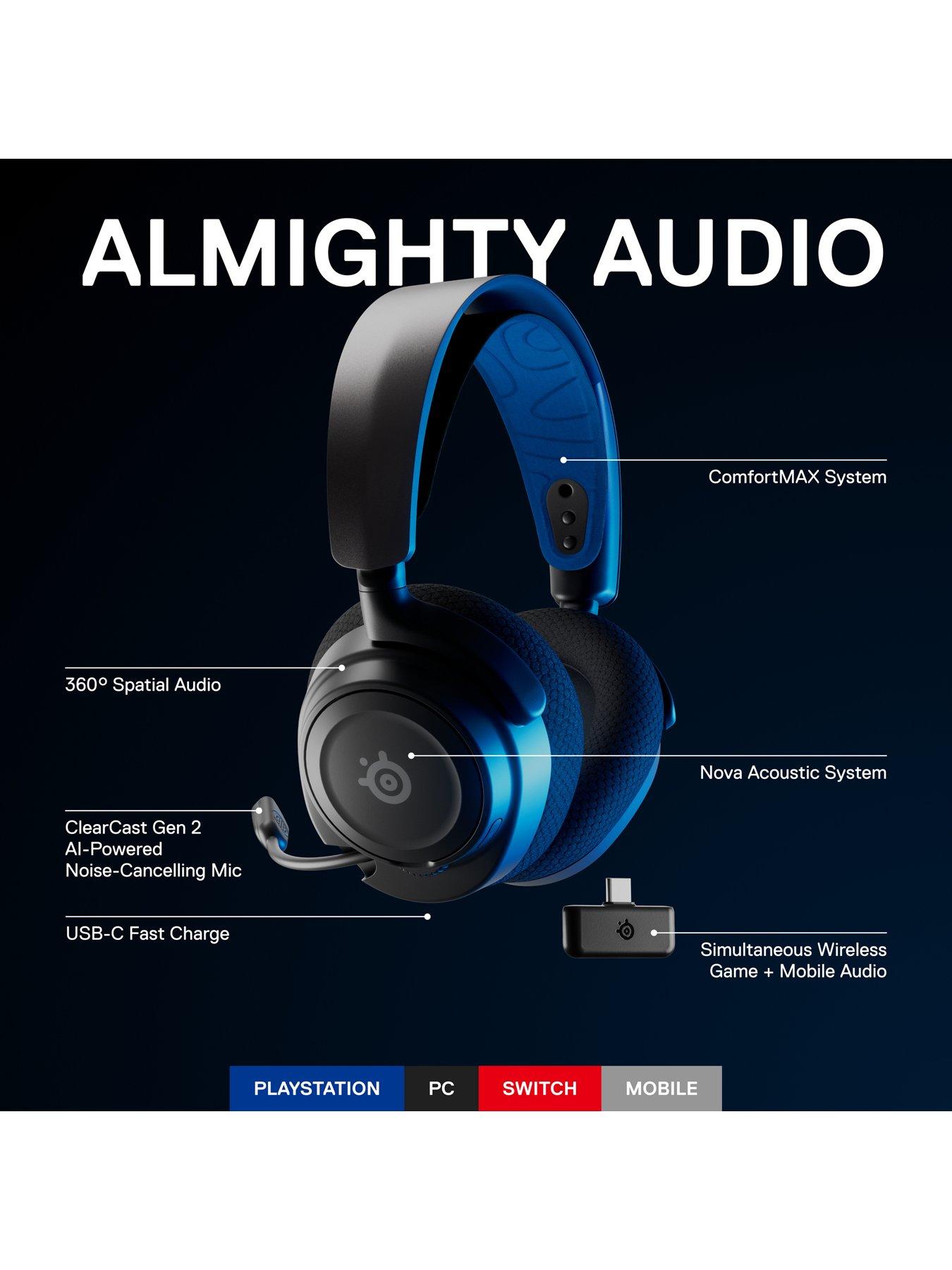 Image 6 of 8 of SteelSeries Arctis Nova 7P PS5 wireless gaming headset- Black