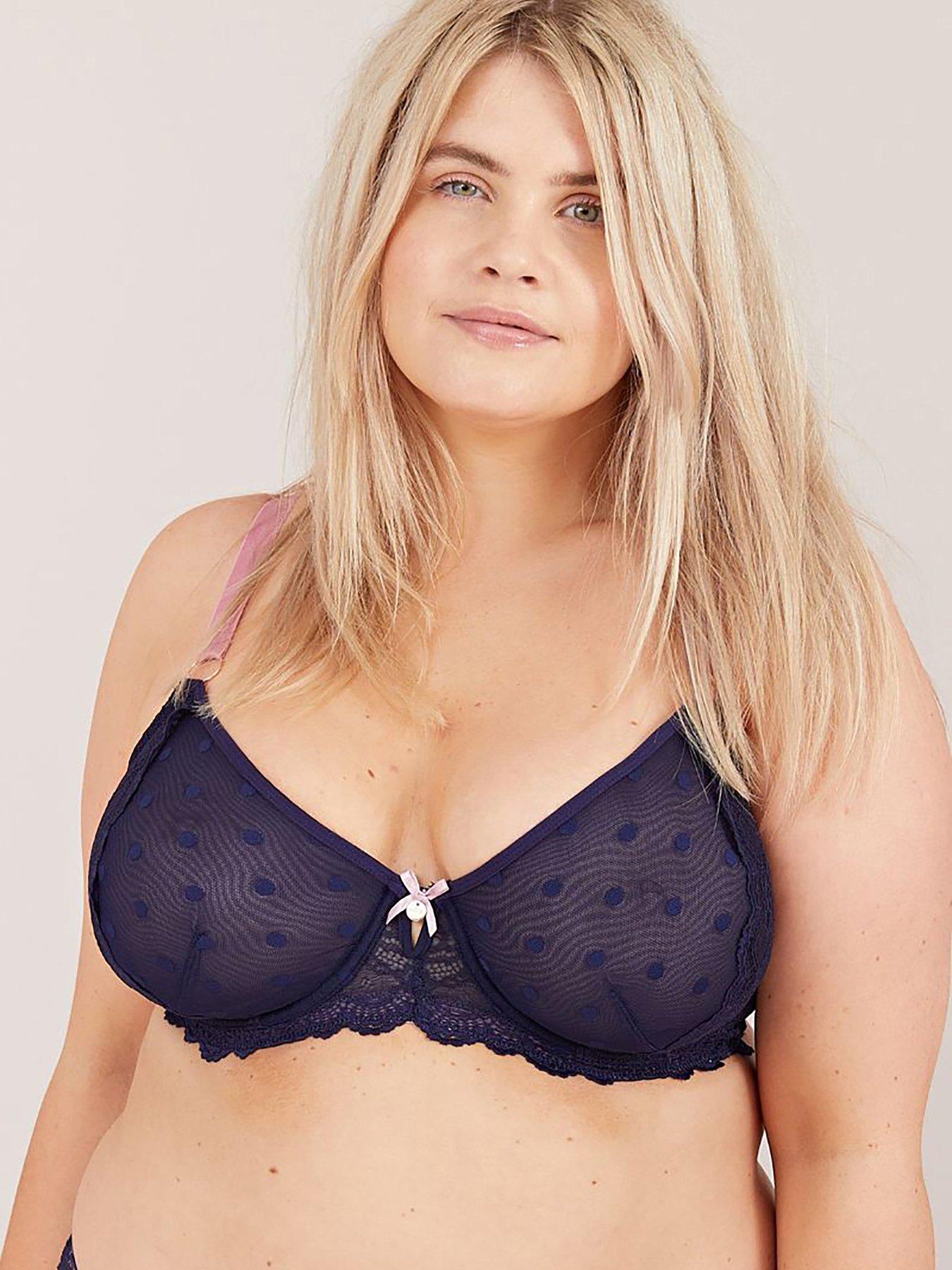 oola-spot-and-lace-underwired-bra-navy