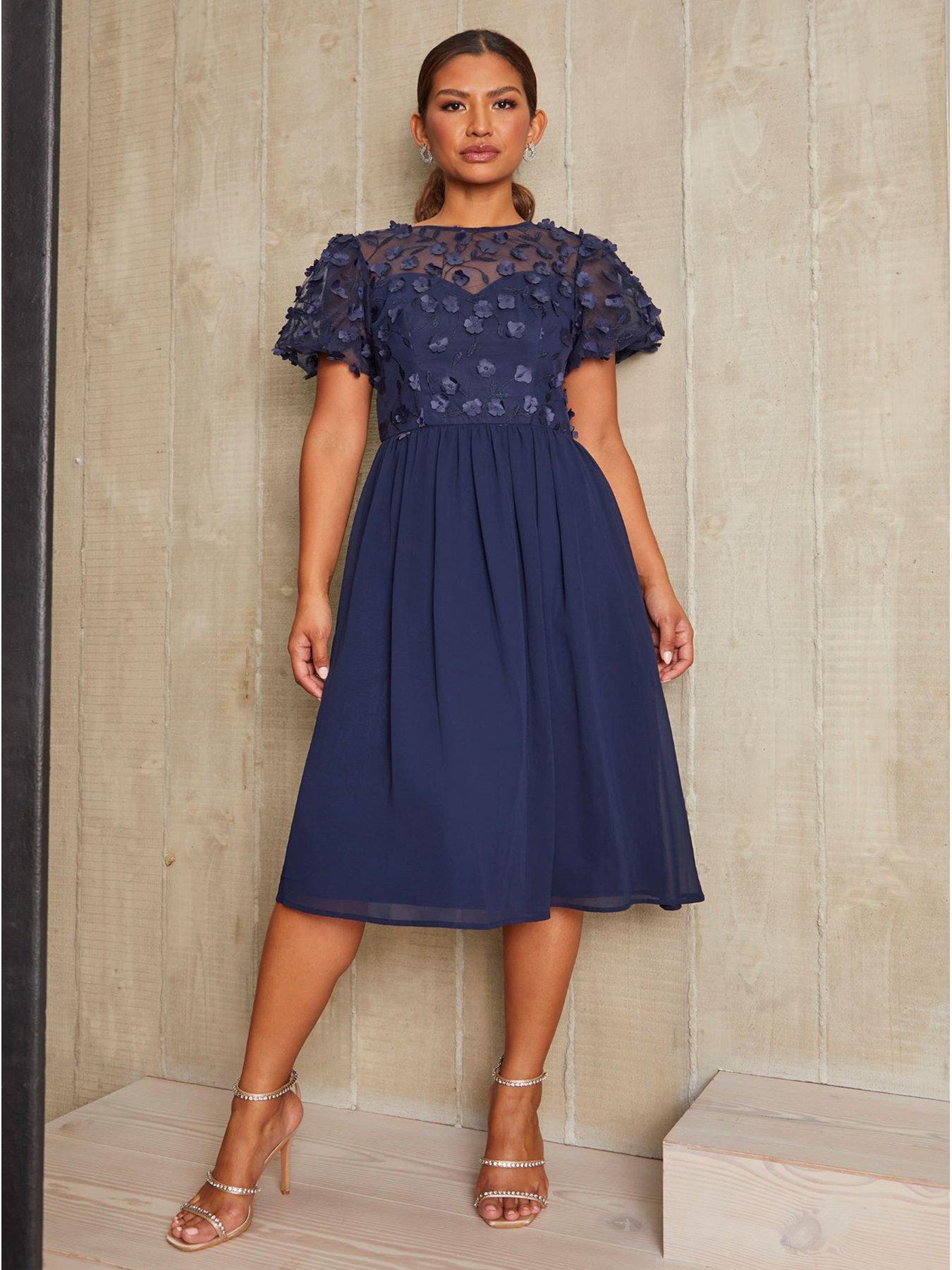 Chi chi lace outlet midi dress