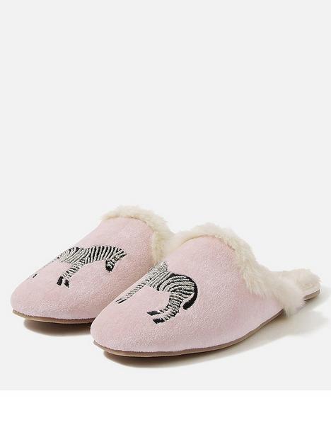 accessorize-embellished-zebra-fluffy-slippers-pale-pink
