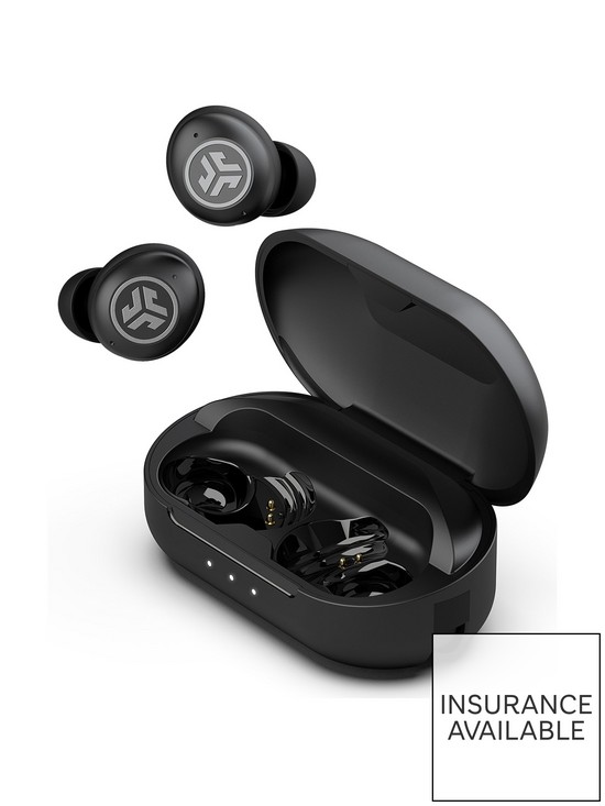 front image of jlab-jbuds-air-pro-true-wireless-headphones-black