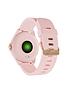  image of harry-lime-fashion-smart-watch-in-pink-featuring-white-true-wireless-stereo-earbuds-in-charging-case-ha07-2006-tws