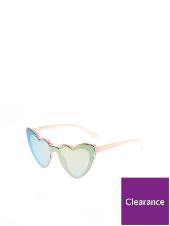 back image of v-by-very-girls-mini-menbspmirrored-lens-rainbow-heart-sunglasses