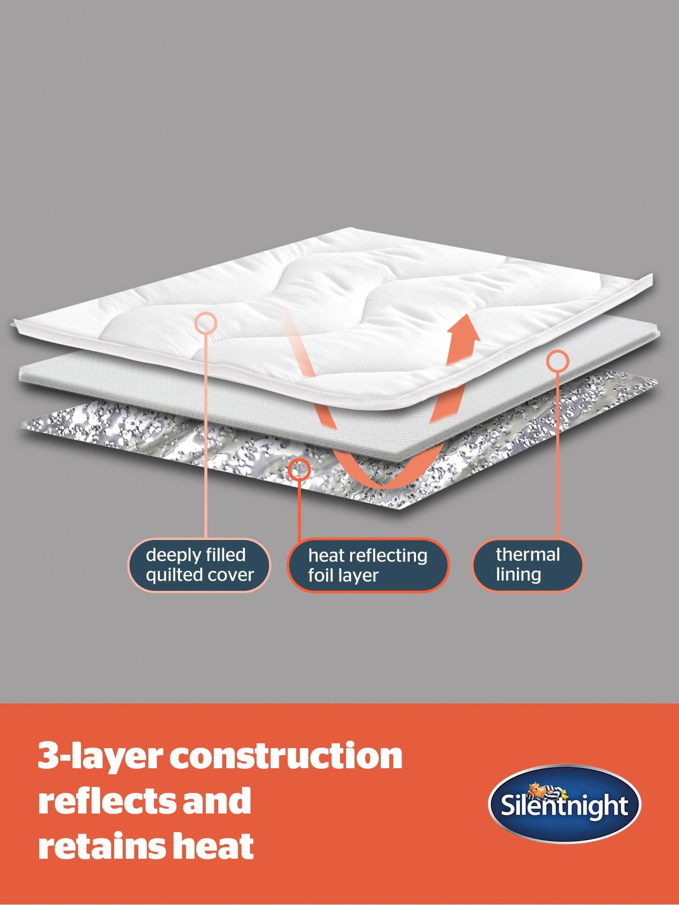 Image 4 of 7 of Silentnight Self Heating Topper - White